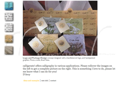 Calligrapher D’Arcy Grenz’s Website