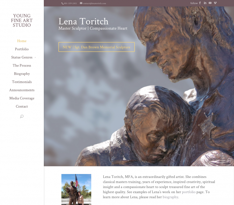 Sculptor Lena Toritch’s Website