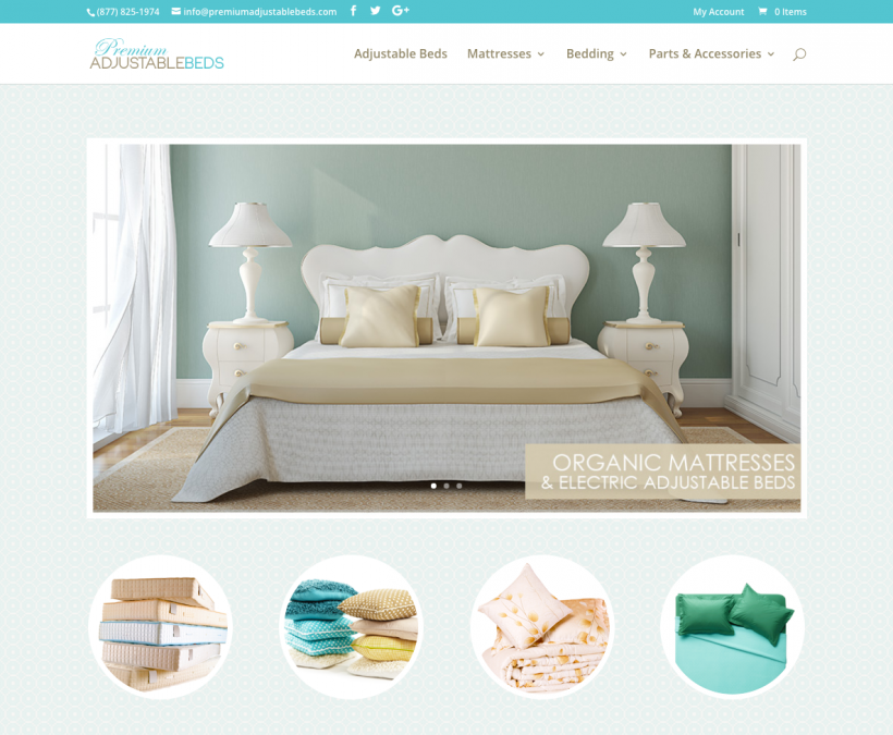 Adjustable Bed Ecommerce Website